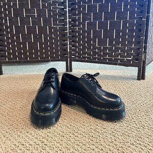 8053 Leather Platform Casual Shoes in Black 8053 Leather Platform Casual Shoes